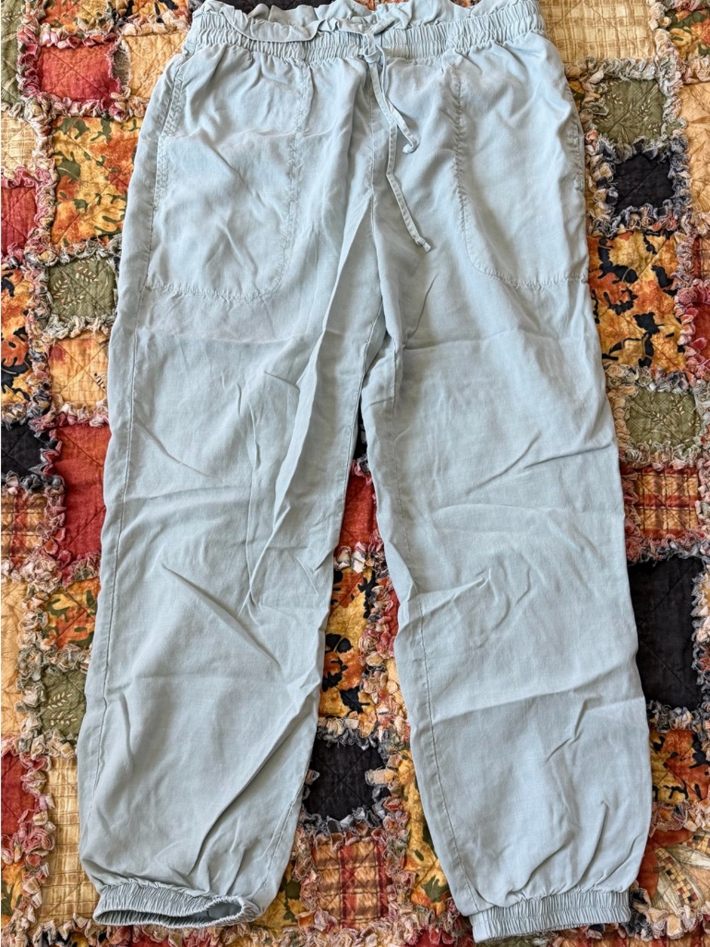 cloth & stone light blue women's drawstring joggers